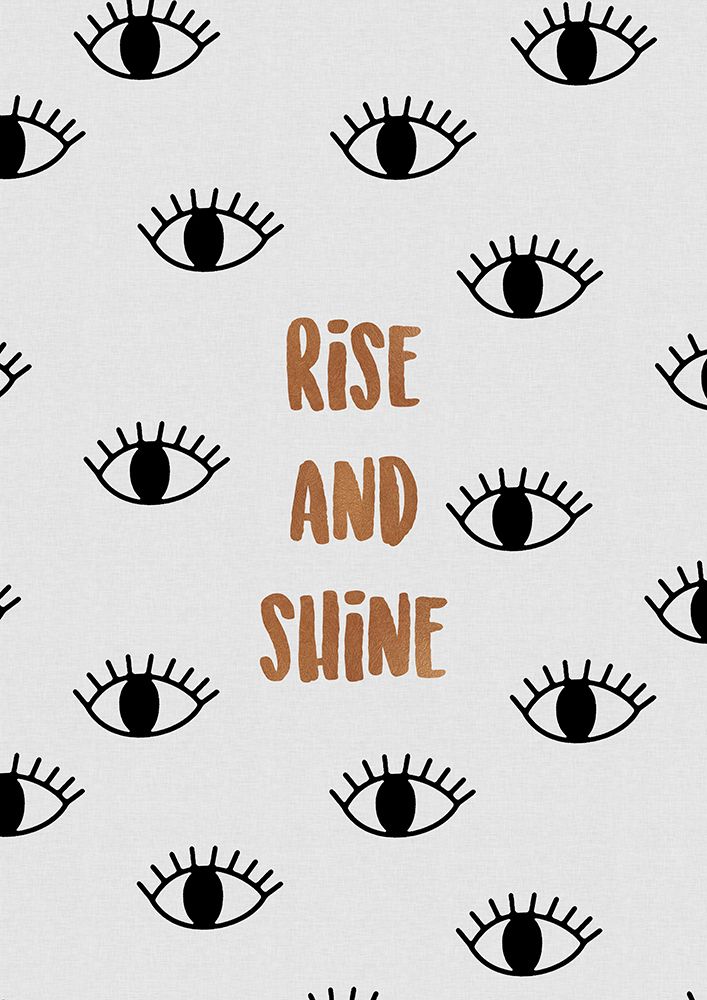 Bedroom Quote Rise A Shine art print by Orara Studio for $57.95 CAD