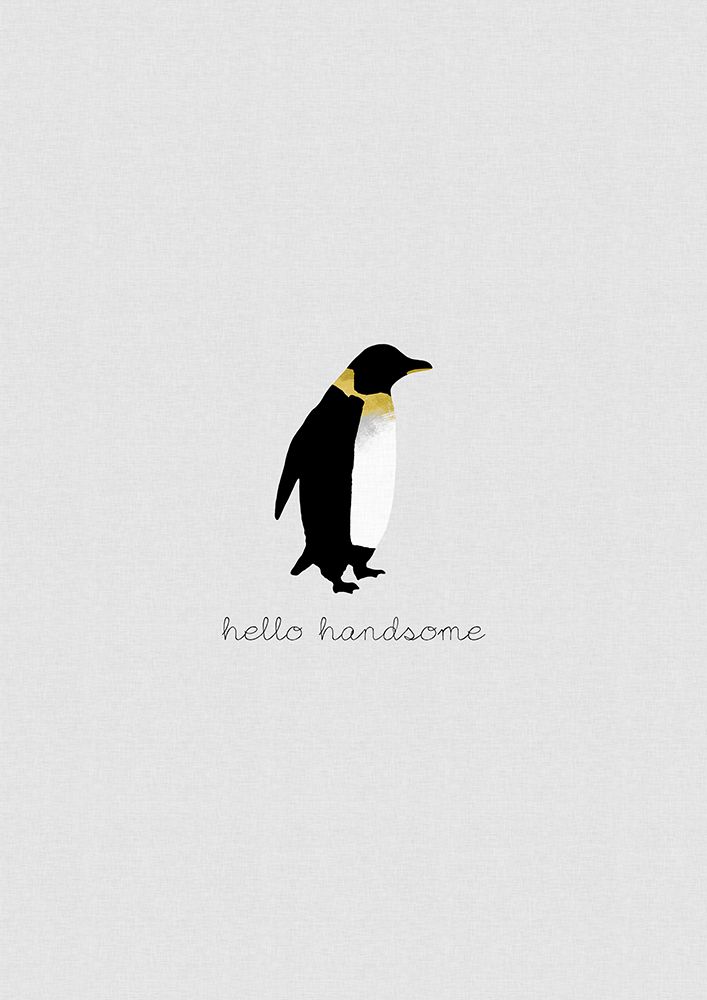 Couples Quote Penguin I art print by Orara Studio for $57.95 CAD