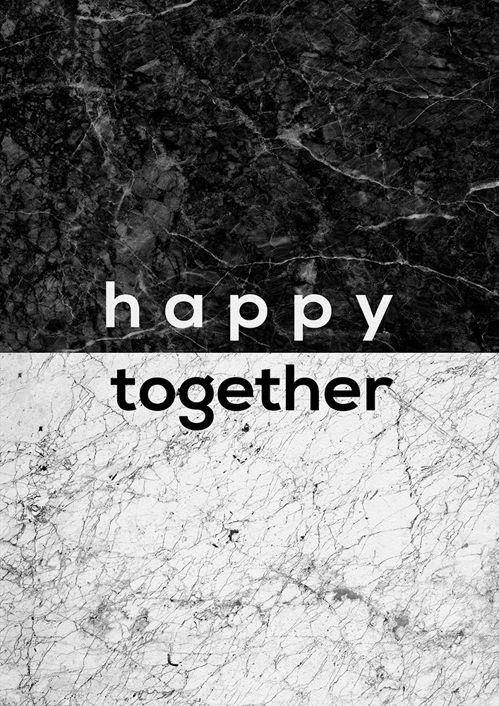 Happy Together Couples Quote art print by Orara Studio for $57.95 CAD