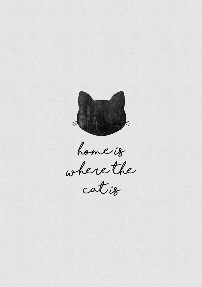 Home Is Where The Cat Is art print by Orara Studio for $57.95 CAD