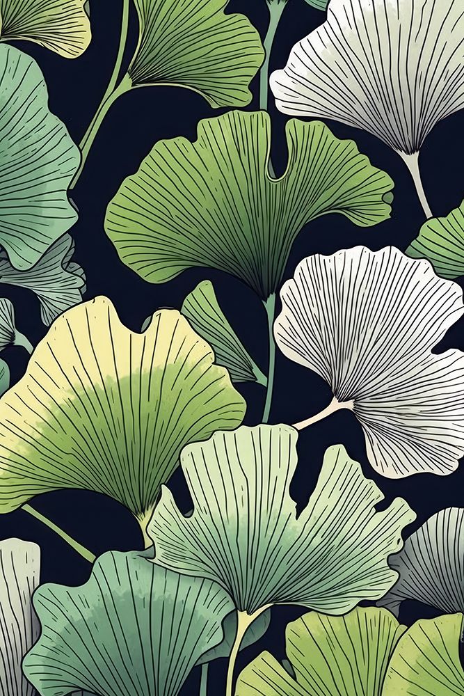 Ginko Biloba Leaves 13 art print by Justyna Jaszke for $57.95 CAD