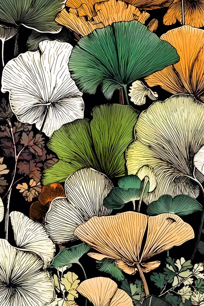 Ginko Biloba Leaves 10 art print by Justyna Jaszke for $57.95 CAD