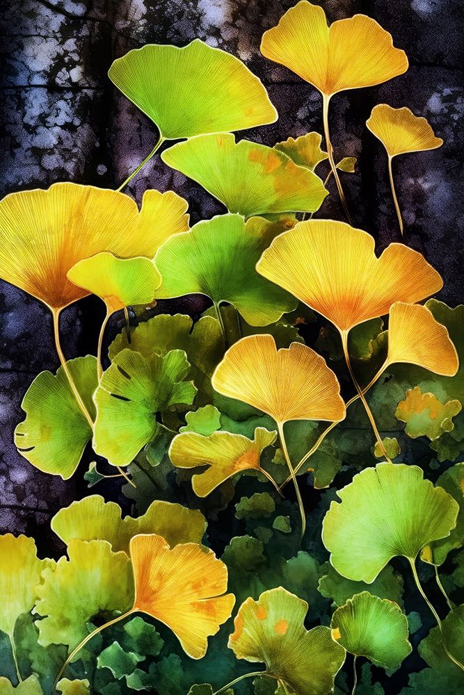 Ginko Biloba Leaves 8 art print by Justyna Jaszke for $57.95 CAD