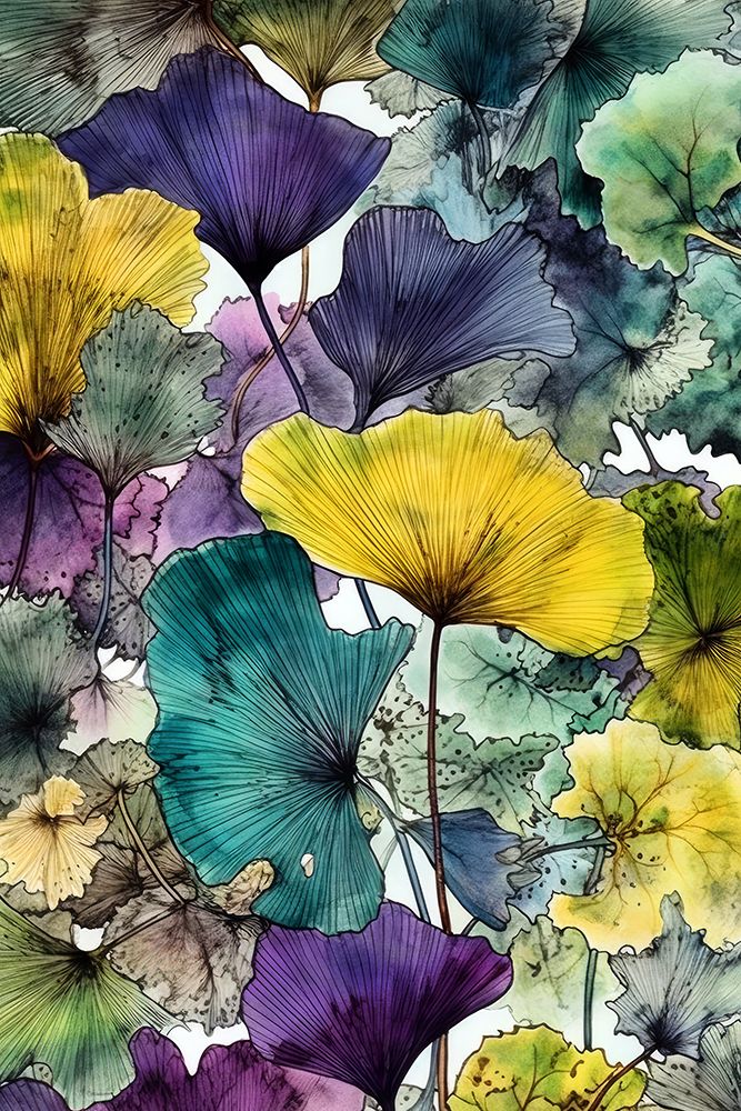 Ginko Biloba Leaves 4 art print by Justyna Jaszke for $57.95 CAD