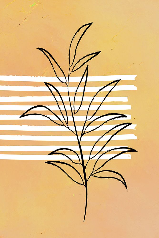 Plant Yellow art print by Martina for $57.95 CAD