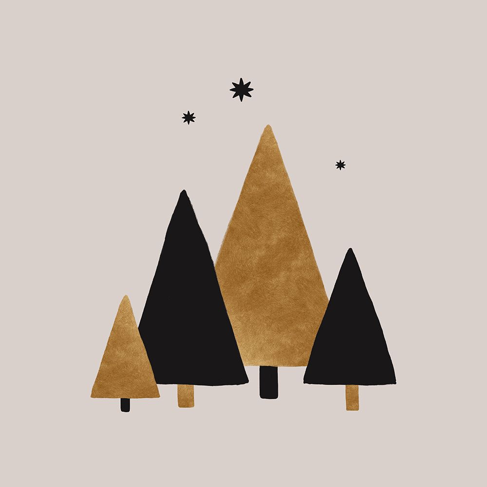 Xmas Trees A Stars art print by Orara Studio for $57.95 CAD