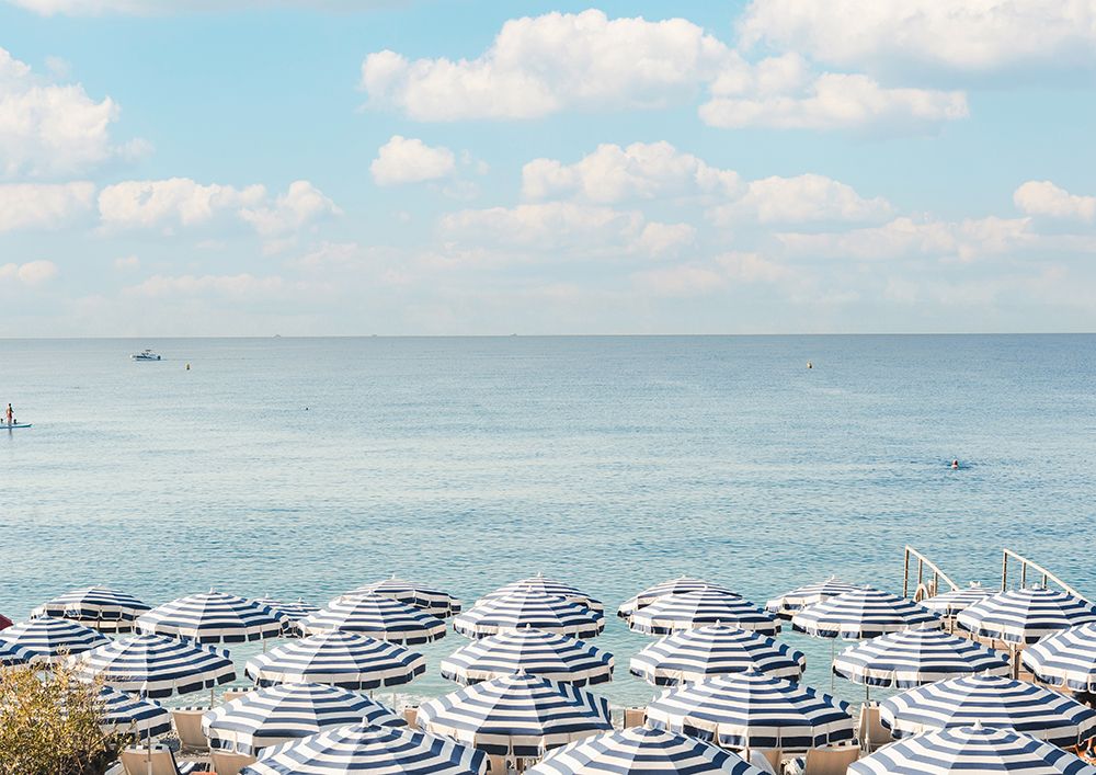 French Riviera Beach Umbrellas Ii art print by Grace Digital Art for $57.95 CAD