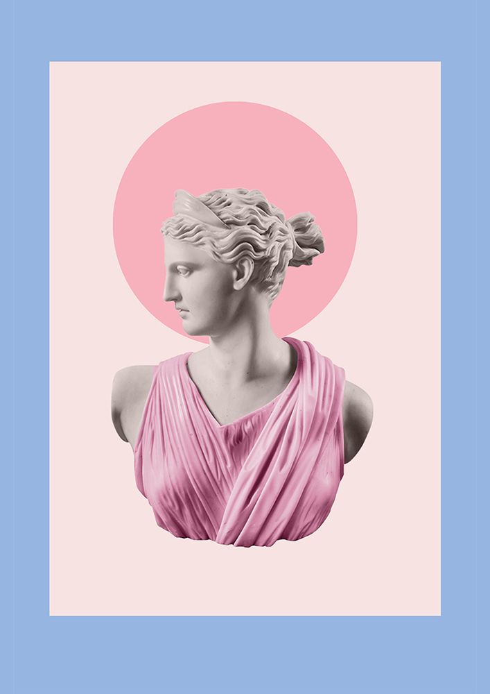 Artemispowderbluepink Ratioiso art print by Grace Digital Art for $57.95 CAD