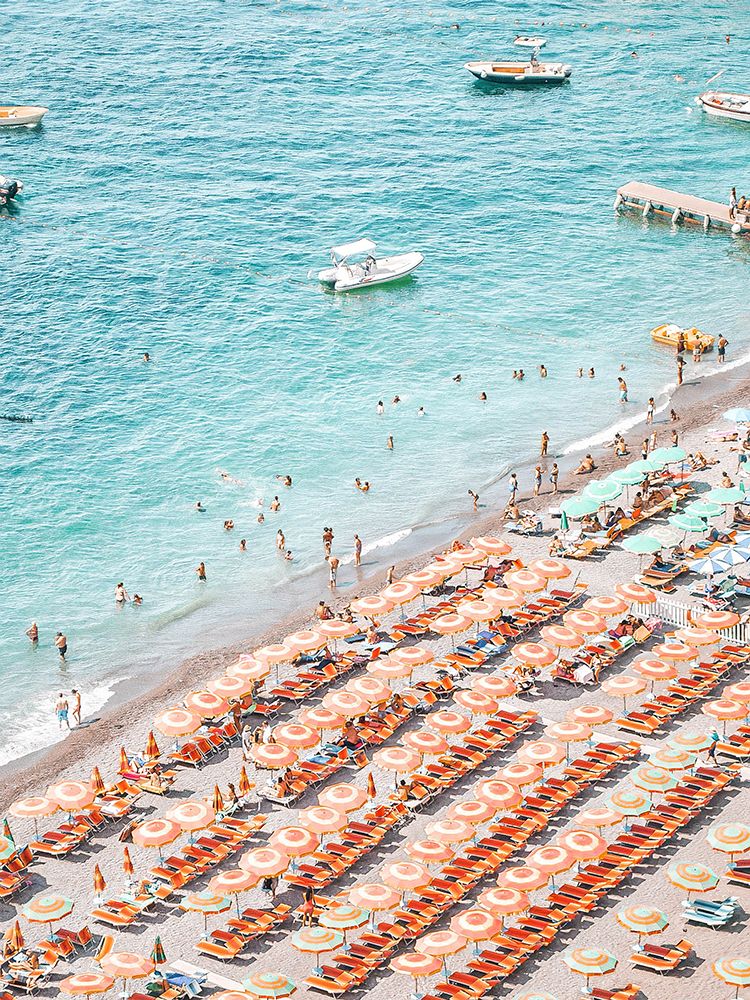 Positano Beach Scene art print by Grace Digital Art for $57.95 CAD