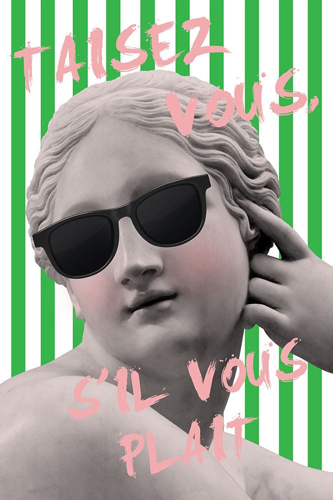 Striped Venus art print by Grace Digital Art for $57.95 CAD