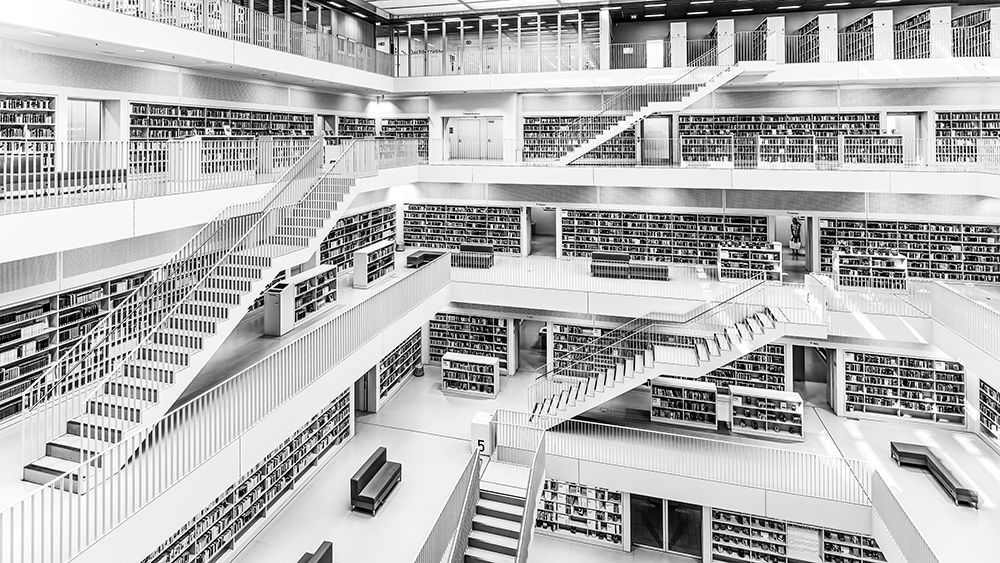 Library Stuttgart art print by Stephan Ruckert for $57.95 CAD