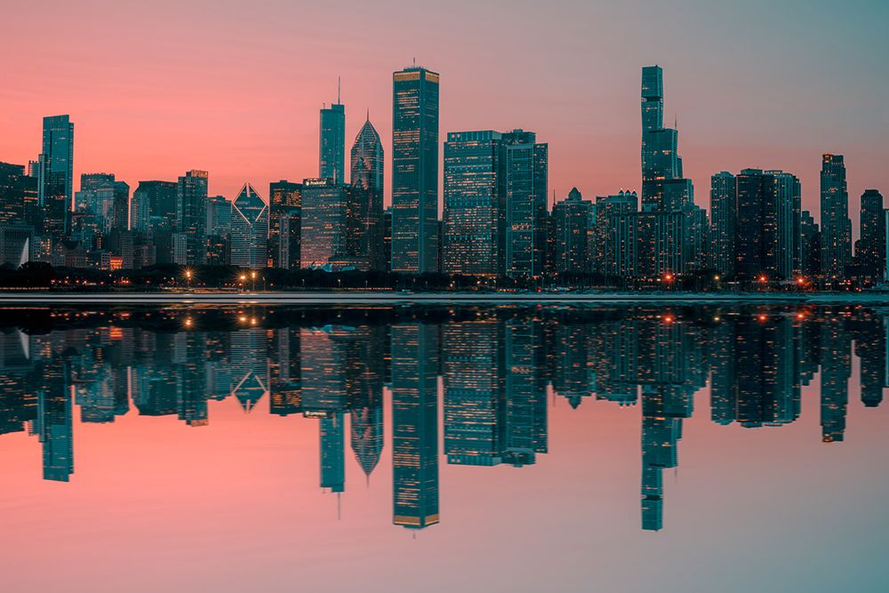 Cityscape art print by Sophia Li for $57.95 CAD