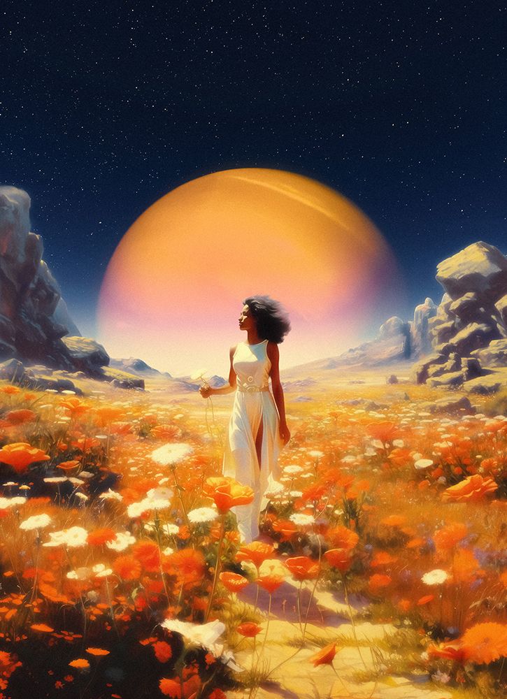 Cosmic Flower Fields art print by Taudalpoi for $57.95 CAD