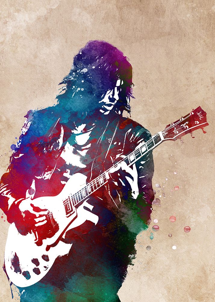 Guitarist Music Art art print by Justyna Jaszke for $57.95 CAD