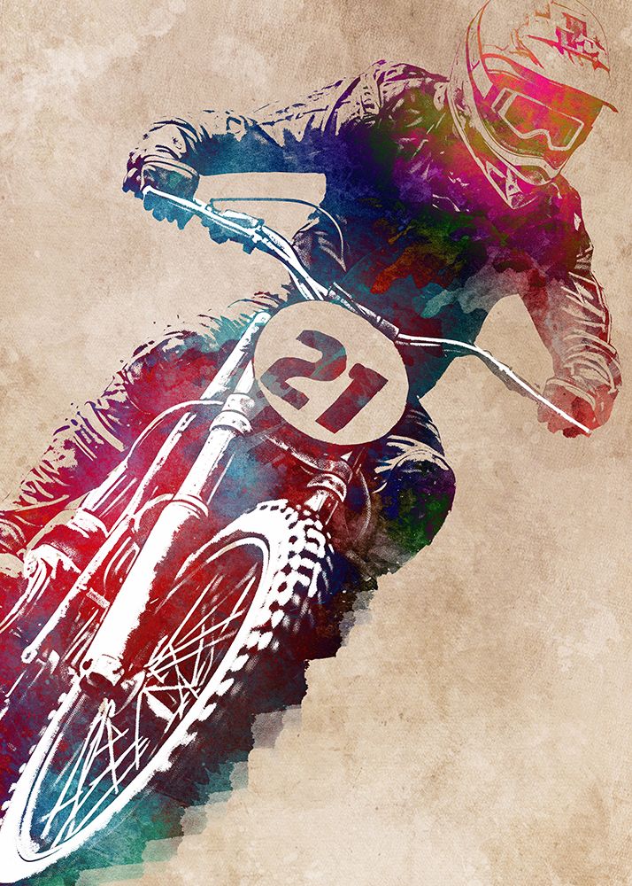 Motor Racing Sport Art art print by Justyna Jaszke for $57.95 CAD
