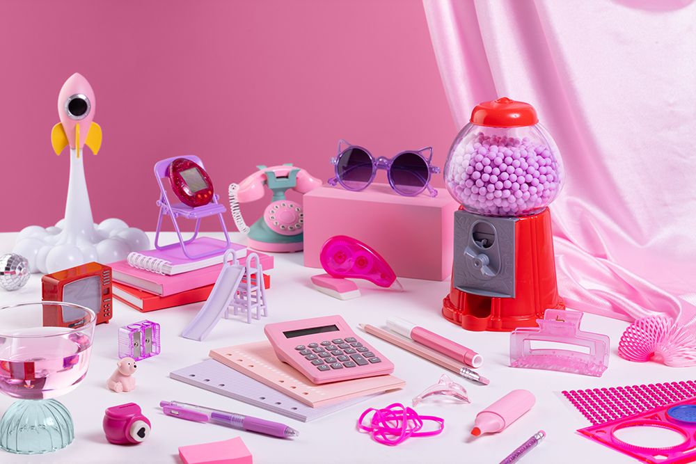 Pink Office art print by Julia Ramiro for $57.95 CAD