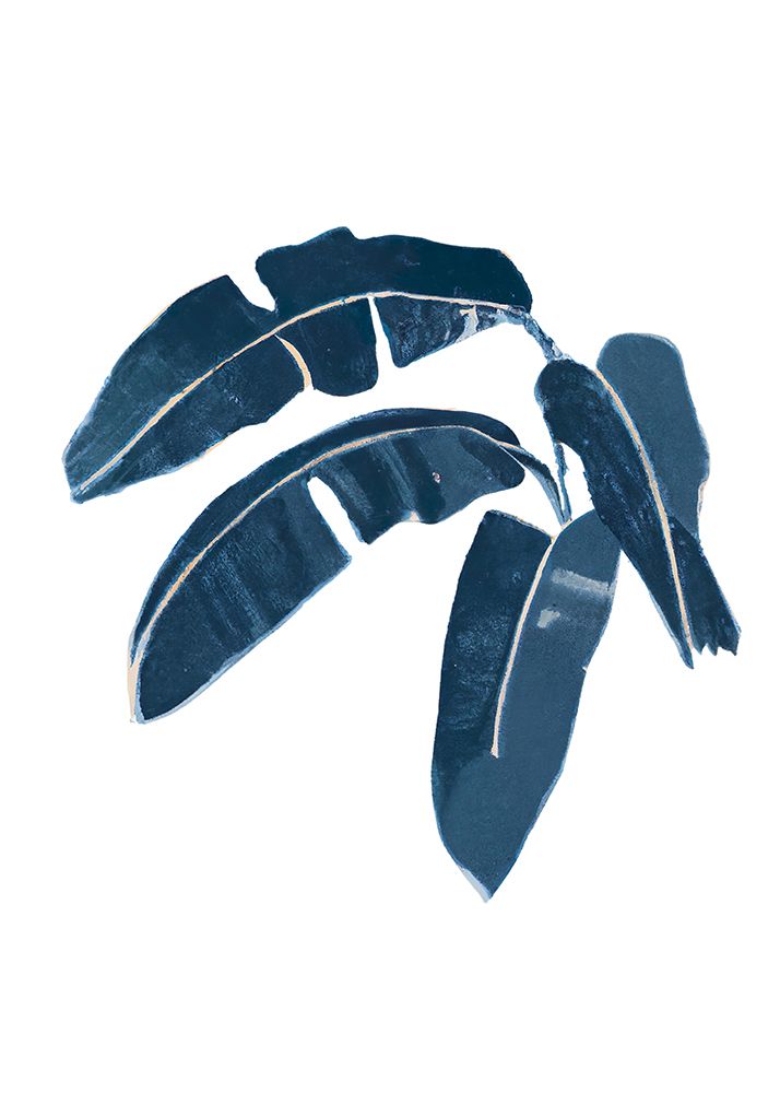 Palm Indigo White art print by Merel Takken for $57.95 CAD