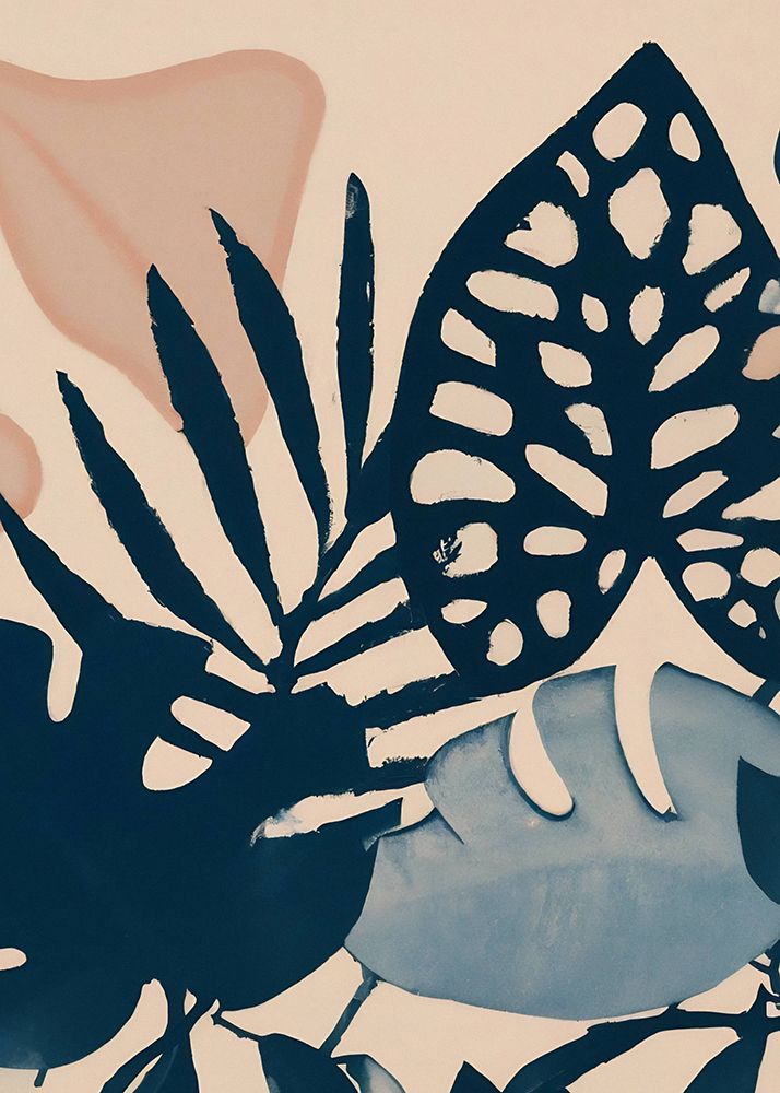 Powder Pink Leaves art print by Merel Takken for $57.95 CAD