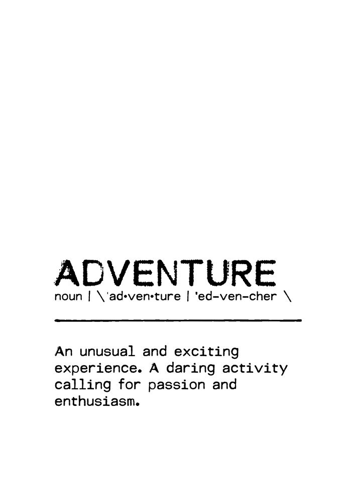 Quote Adventure art print by Orara Studio for $57.95 CAD