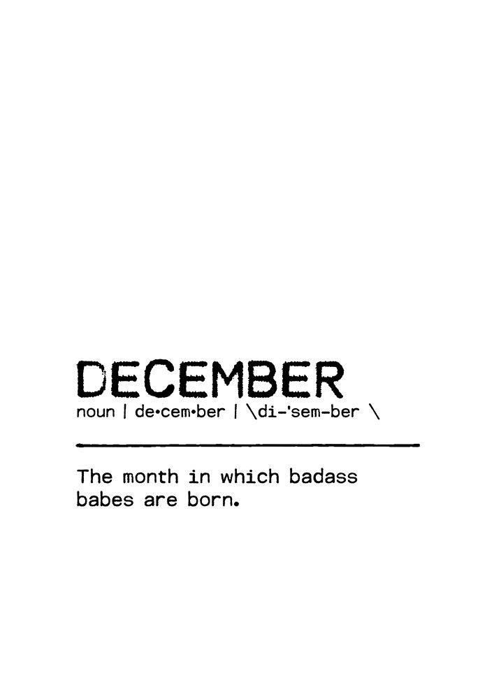 Quote December Badass art print by Orara Studio for $57.95 CAD