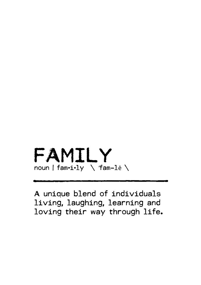 Quote Family Life art print by Orara Studio for $57.95 CAD
