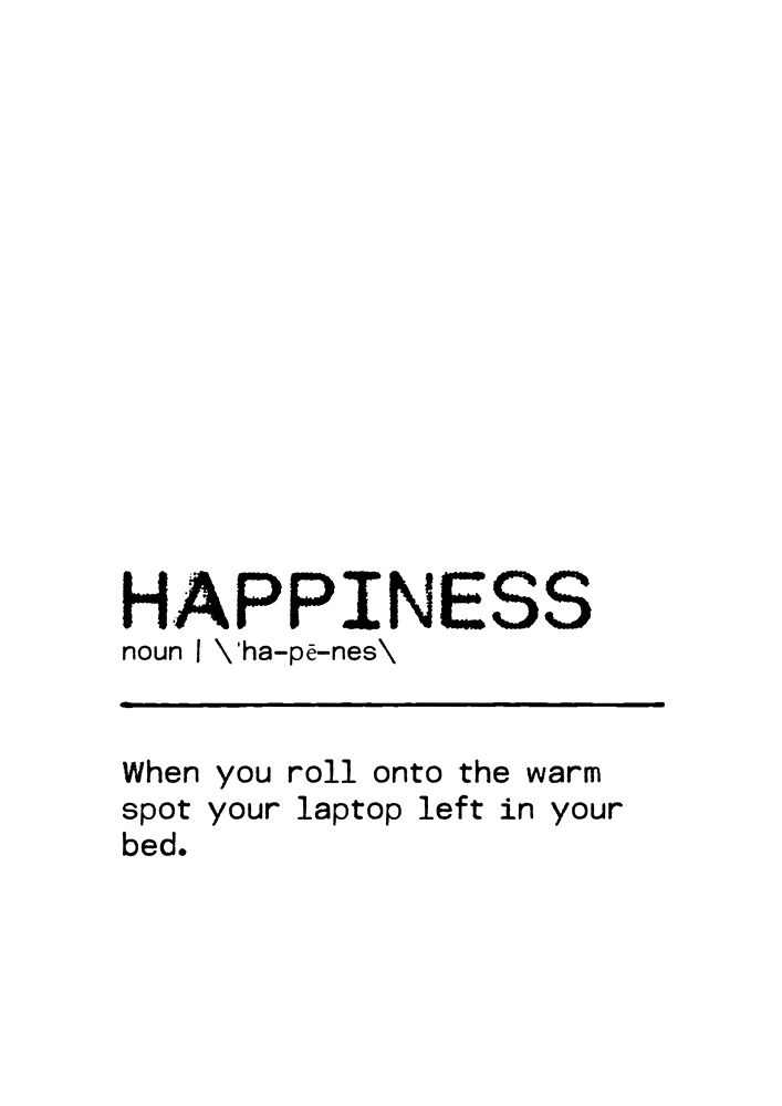 Quote Happiness Laptop art print by Orara Studio for $57.95 CAD