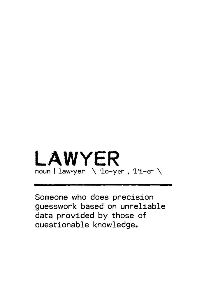 Quote Lawyer art print by Orara Studio for $57.95 CAD