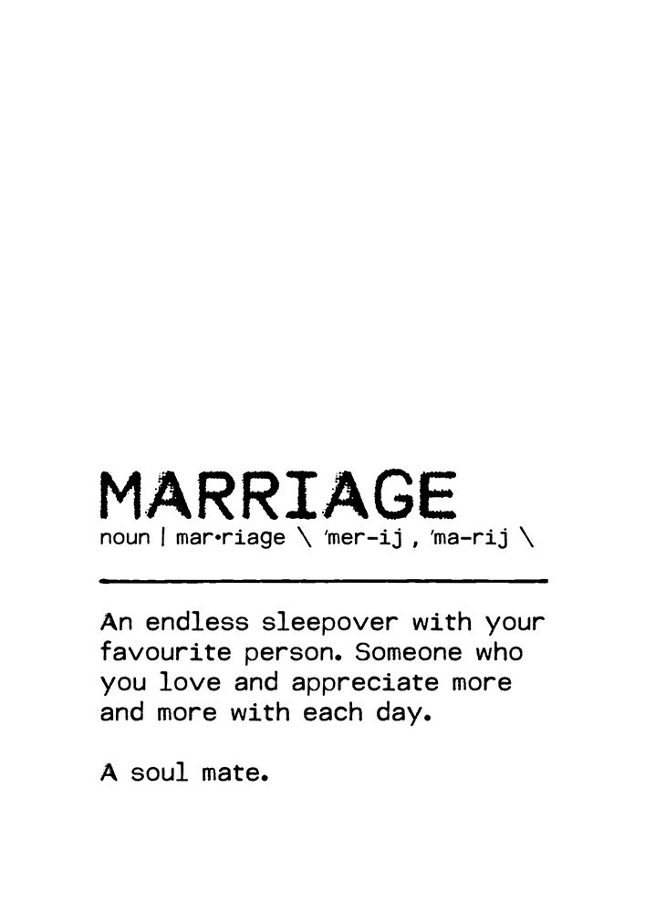 Quote Marraige Soul Mate art print by Orara Studio for $57.95 CAD