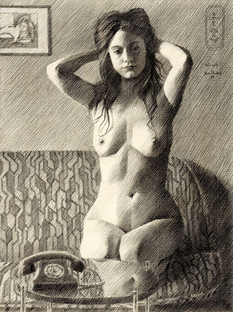 Nina - 13-09-23 art print by Corne Akkers for $57.95 CAD