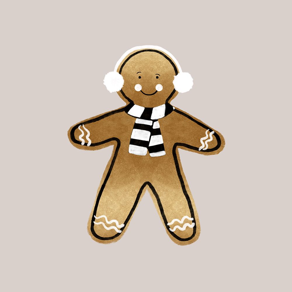 Xmas Gingerbread Man Ii art print by Orara Studio for $57.95 CAD