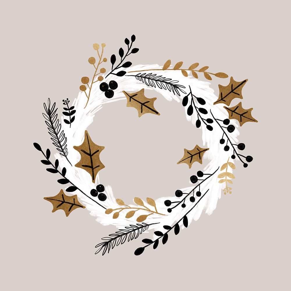 Xmas Wreath art print by Orara Studio for $57.95 CAD