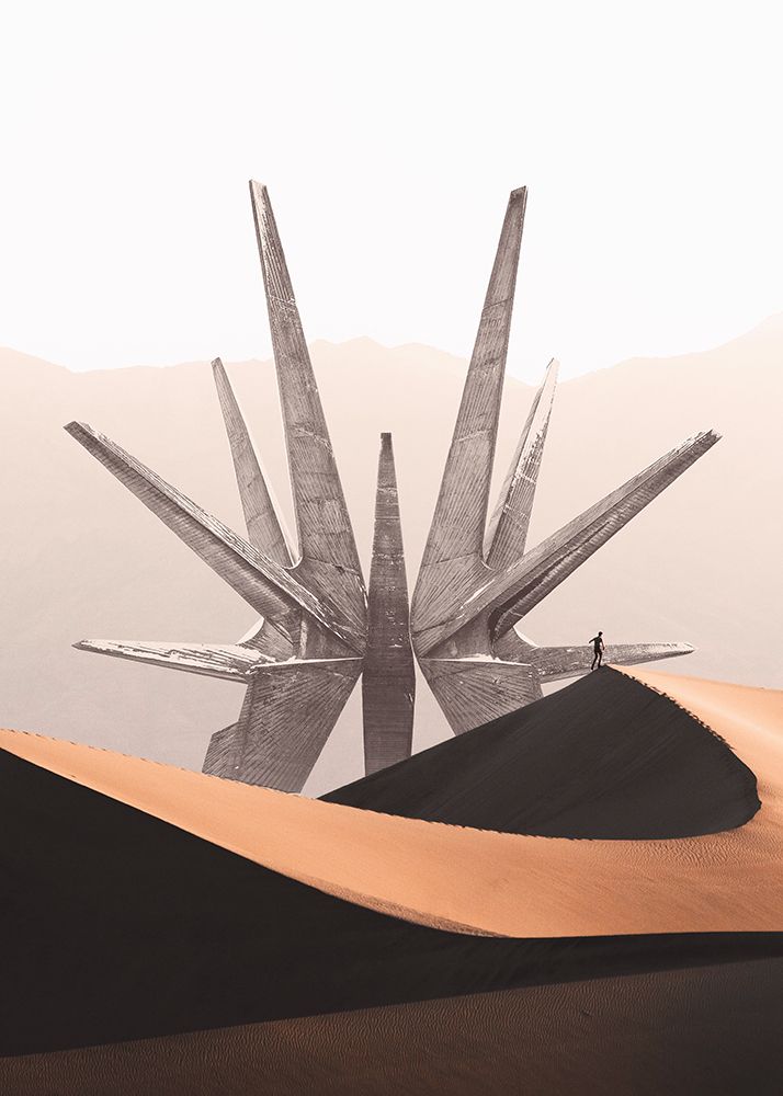 Spaceship Sand Dunes art print by Al Barizi for $57.95 CAD