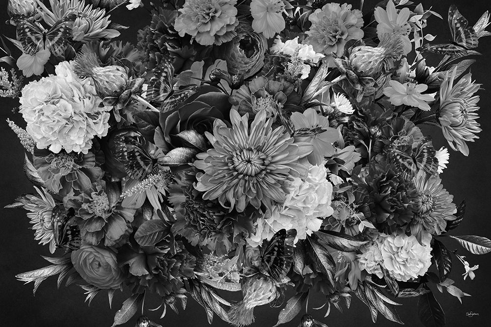 Sunset Sunrise Black A White art print by Sue Skellern for $57.95 CAD