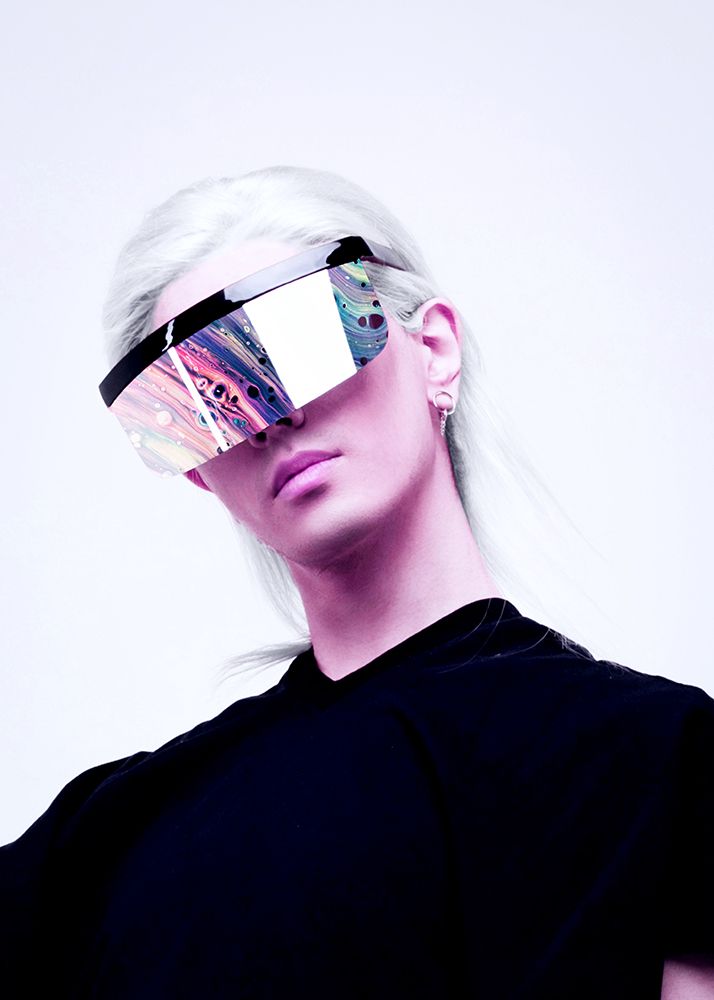 Woman Cyberpunk art print by Al Barizi for $57.95 CAD