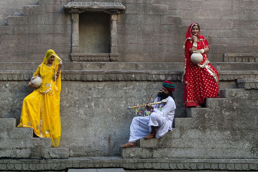 Love Story In Stepwell art print by Samir Kumar Samanta for $57.95 CAD
