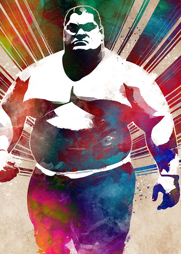 Wrestling Sport Art art print by Justyna Jaszke for $57.95 CAD