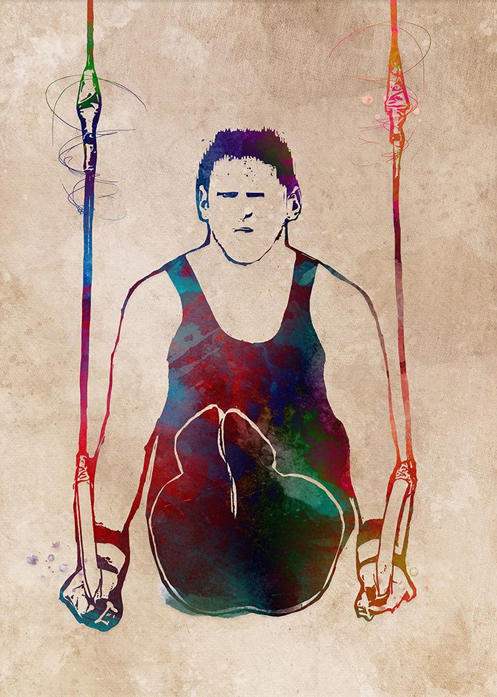 Gymnastics Sport Art art print by Justyna Jaszke for $57.95 CAD
