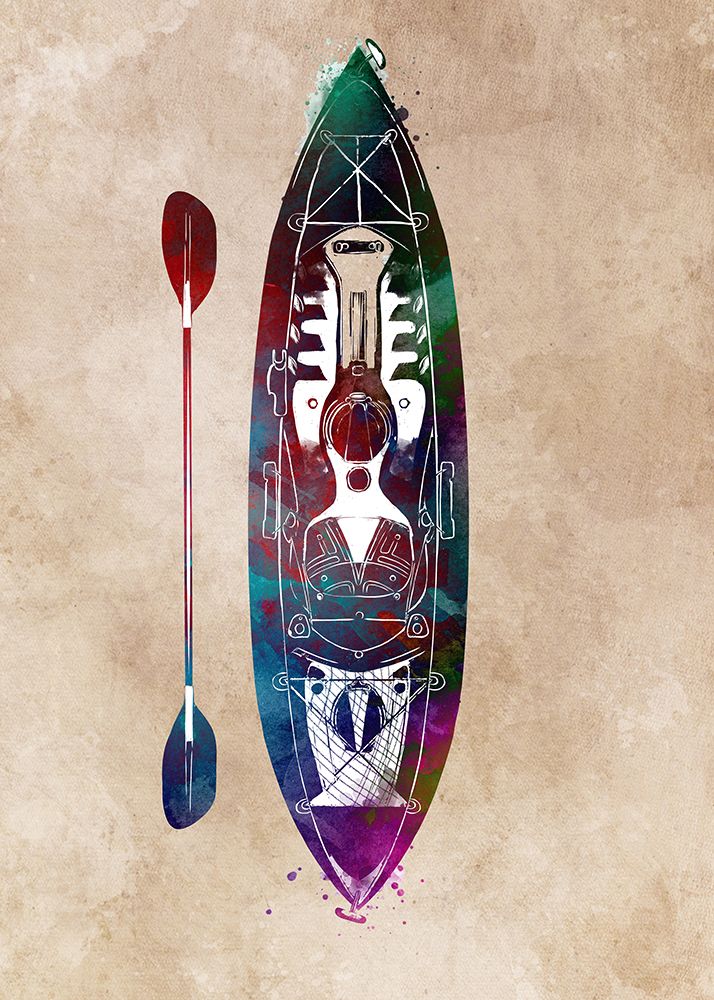Kayaking Sport Art art print by Justyna Jaszke for $57.95 CAD