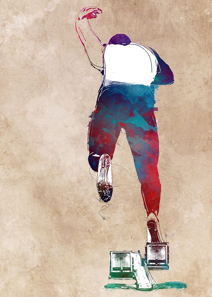 Runner Sport Art art print by Justyna Jaszke for $57.95 CAD