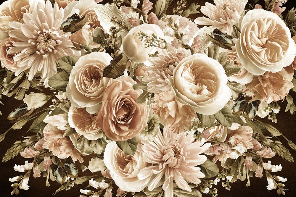Morning Blooms Sepia art print by Sue Skellern for $57.95 CAD