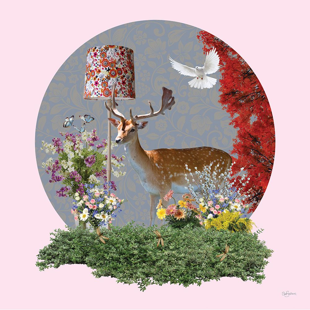 Deer In The Lounge art print by Sue Skellern for $57.95 CAD