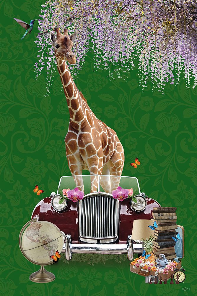 Giraffe Will Travel art print by Sue Skellern for $57.95 CAD