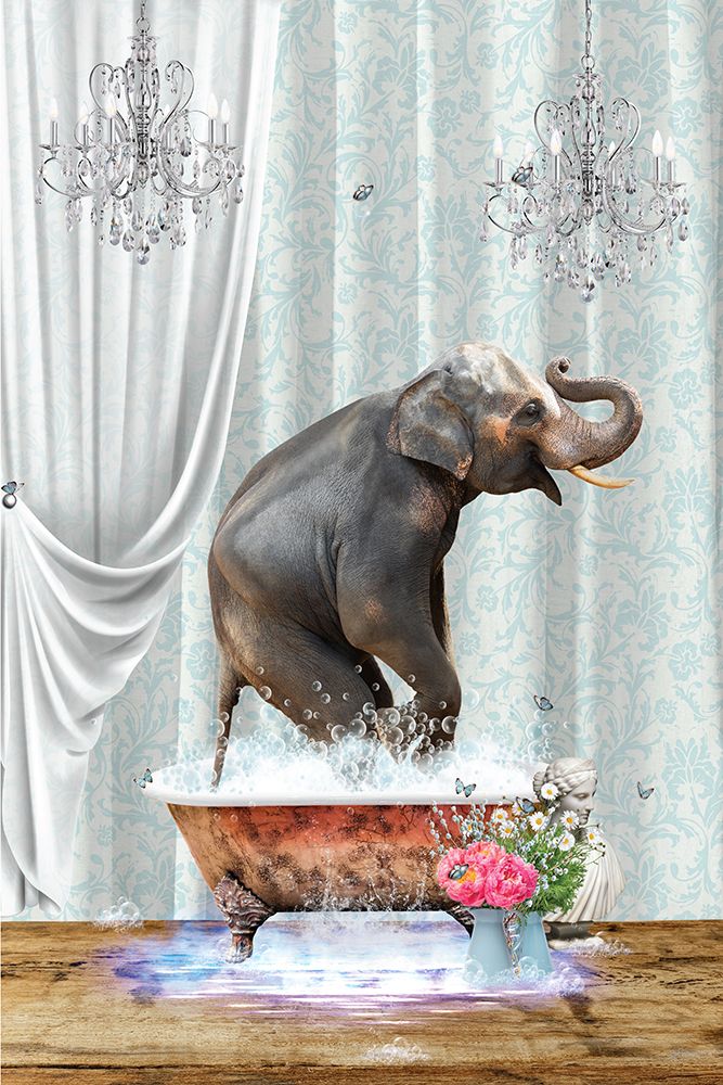 Elephant A Bubbles art print by Sue Skellern for $57.95 CAD