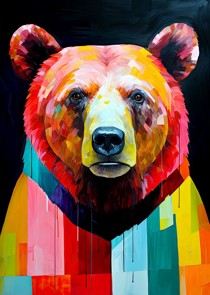 Bear Animal Art #Bear art print by Justyna Jaszke for $57.95 CAD
