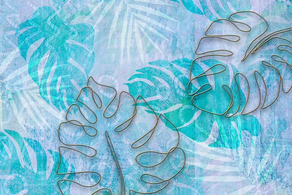 Tropics Embellishment Blue art print by Andrea Haase for $57.95 CAD