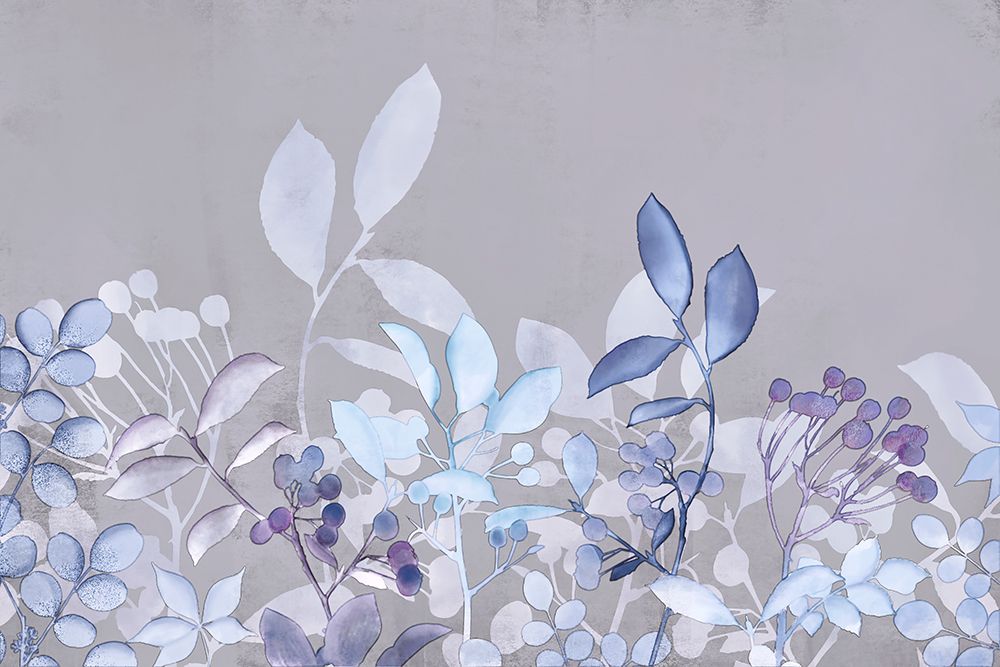 Watercolor Pastel Garden Blue art print by Andrea Haase for $57.95 CAD