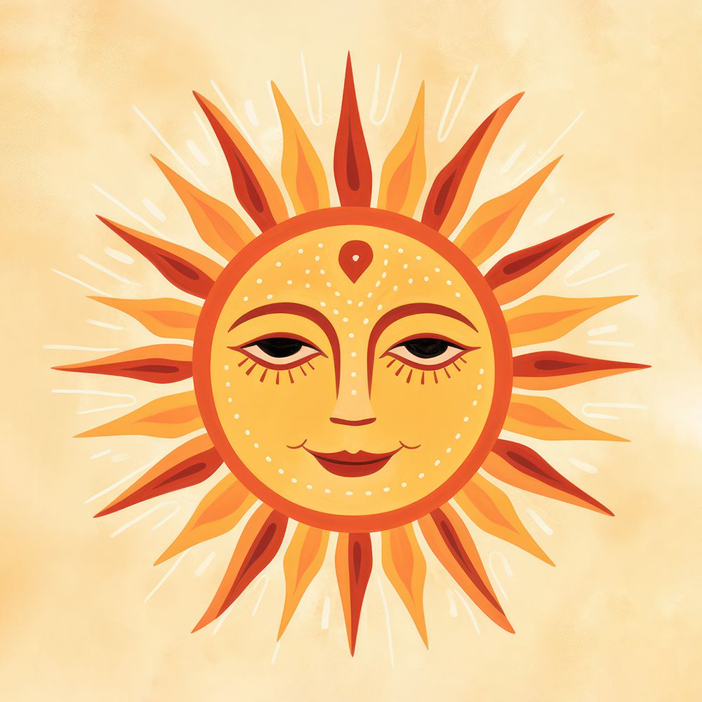 Whimsical Sun Face 2 art print by Andrea Haase for $57.95 CAD