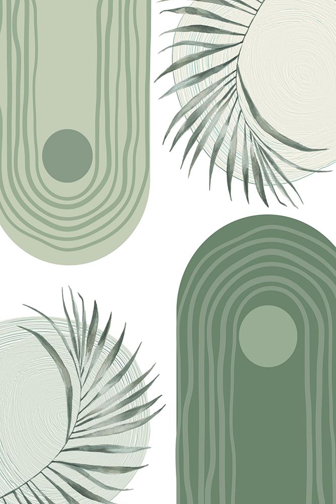 Green Boho 3 art print by Sally Ann Moss for $57.95 CAD