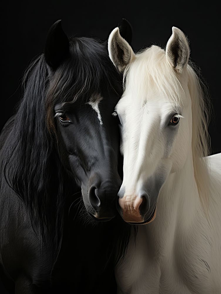 Bw Horses 2 art print by Bilge Paksoylu for $57.95 CAD