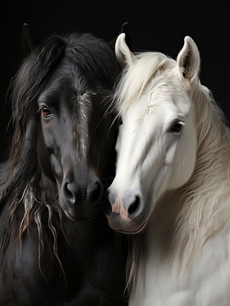 Bw Horses 3 art print by Bilge Paksoylu for $57.95 CAD